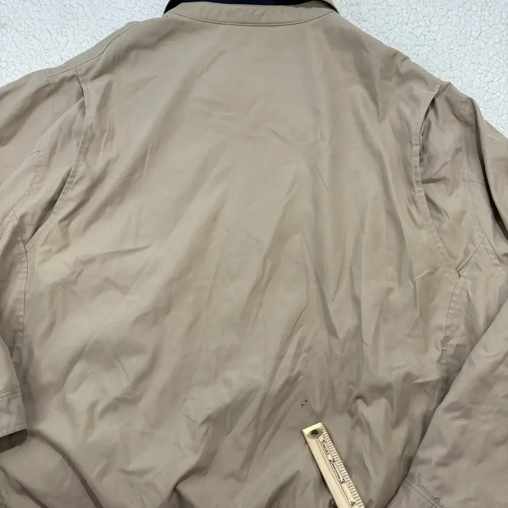 Polo‎ Ralph Lauren Jacket Mens 3XB Khaki Bi-Swing Bomber Plaid Lined Harrington